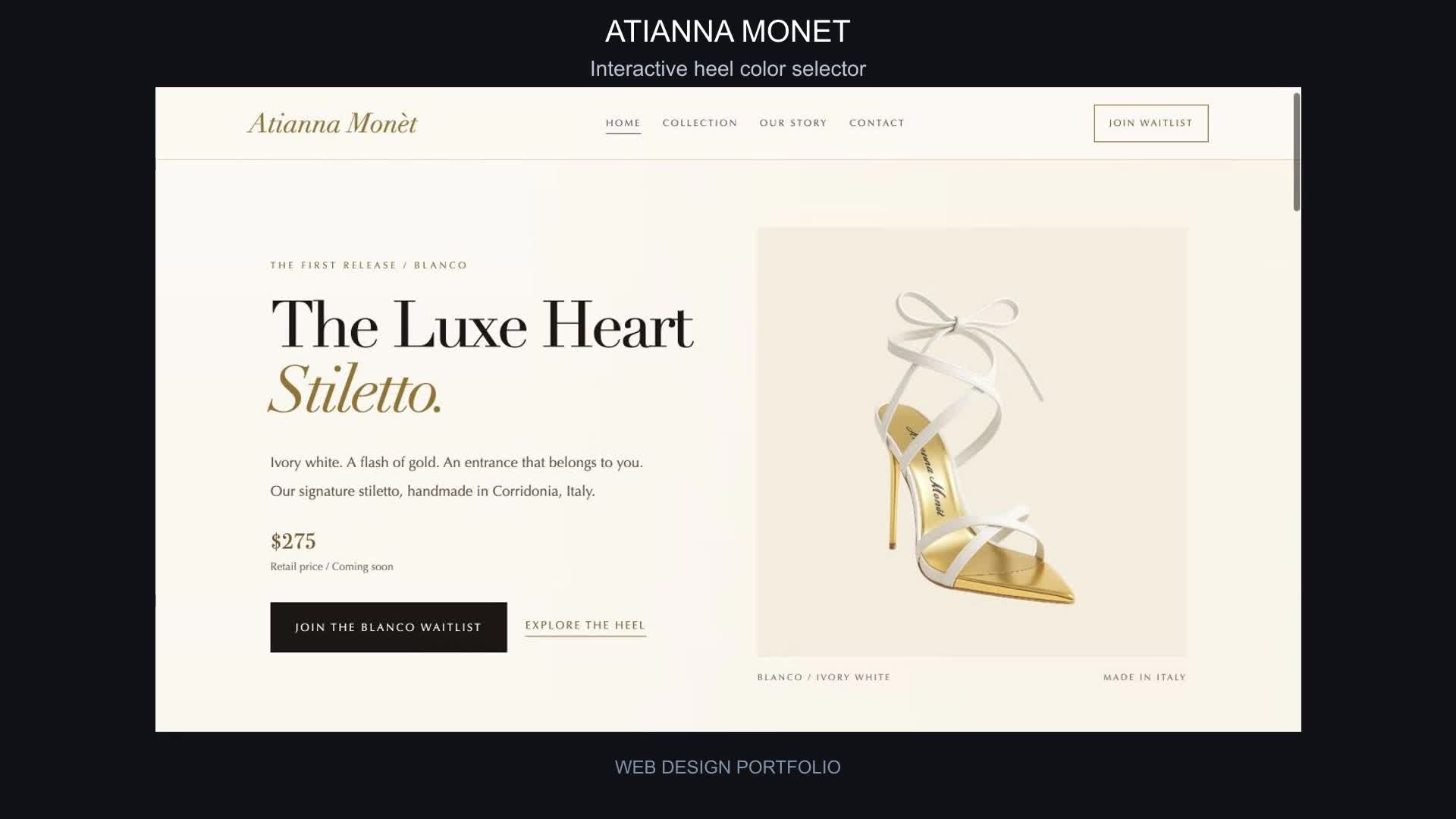 Atianna Monet color selection interaction